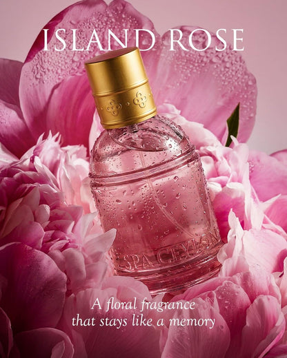 SPA CEYLON Eau de Parfum Spray, 50ml, Vegan Formula with Floral Notes, Spice Accents, and Amber Base - label detail