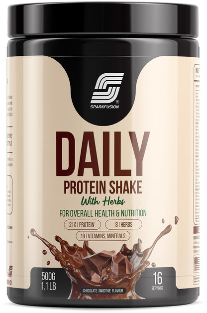 Sparkfusion Daily Protein Shake With Herbs Powder, Whey Protein with 8 Ayurvedic Herbs, Adult (14)