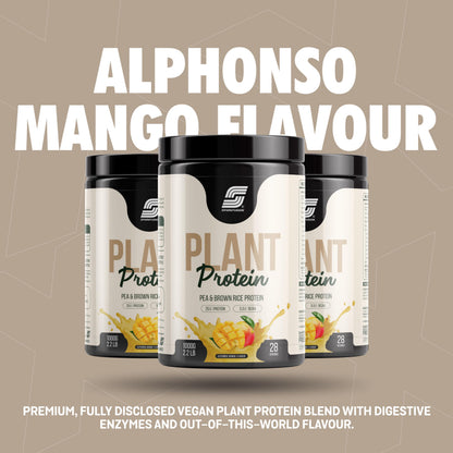 Sparkfusion Plant Protein Powder - Pea & Brown Rice Protein, Vegan, Gluten-Free, Soy-Free, Non-GMO, Digestive Enzymes - packa