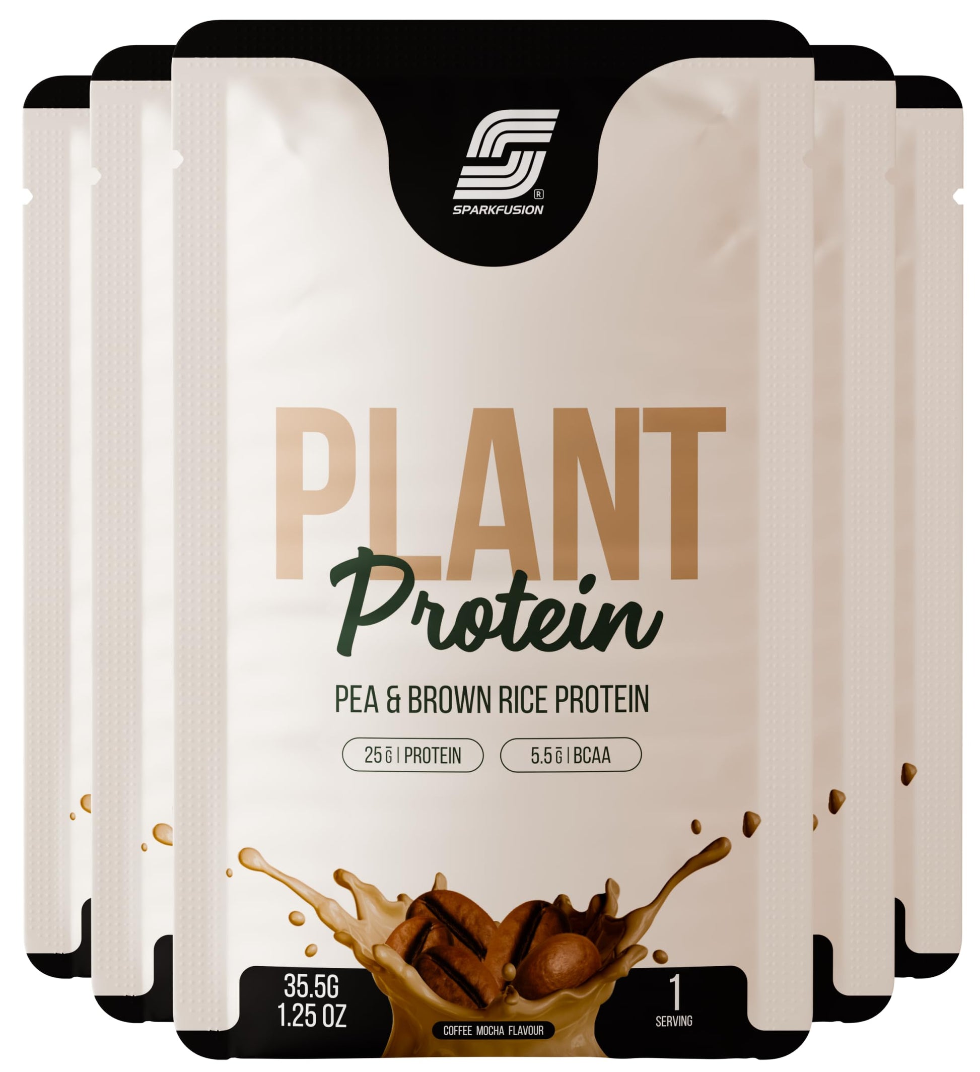 Sparkfusion Plant Protein Powder - Pea & Brown Rice Protein, Vegan, Gluten-Free, Soy-Free, Non-GMO, Digestive Enzymes (43)