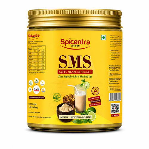 Spicentra Sattu Powder Roasted Bengal Gram, 500g Pack, Chana Sattu Natural Protein Mix, FSSAI Certified, No Artificial Additi