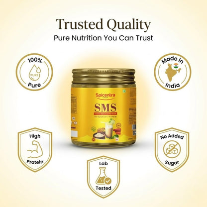 Spicentra Sattu Powder Roasted Bengal Gram, 500g Pack, Chana Sattu Natural Protein Mix, FSSAI Certified, No Artificial Additi