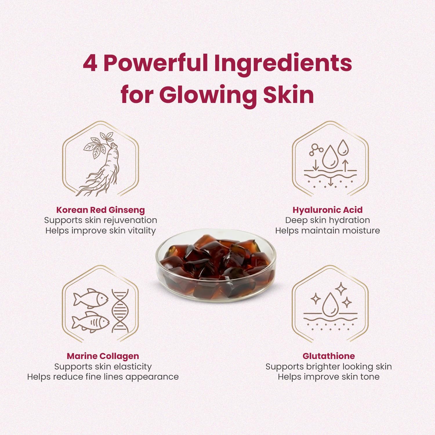 SSUNSU Hyalu Ginseng Jelly Supplement, 14 Sticks, 280g, Korean Red Ginseng with Collagen, Hyaluronic Acid & Glutathione - siz