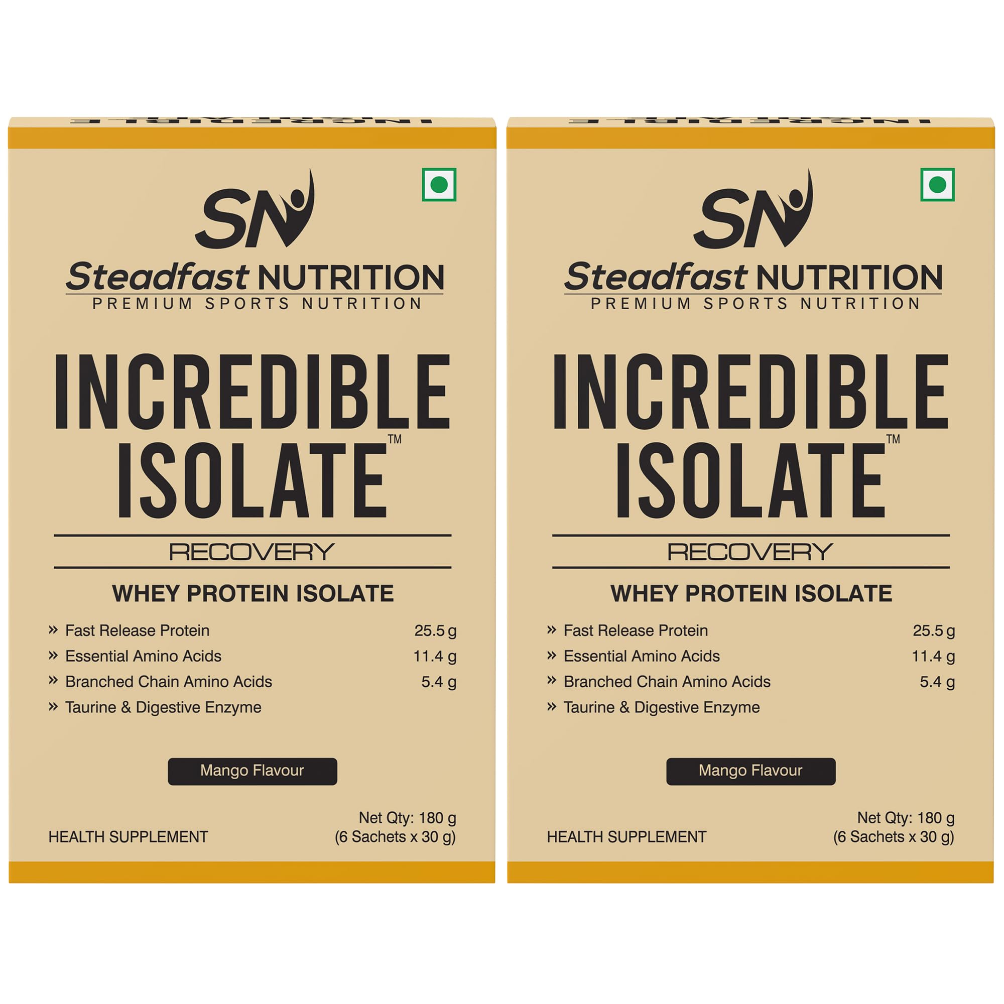 Steadfast Nutrition Incredible Isolate Whey Protein Powder, 900g, 30 Sachets, Low Carb Formula (17)