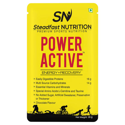 Steadfast Nutrition Power Active Whey Protein Concentrate, Adult Protein Supplement Powder, 35g Serving Sachets (10)