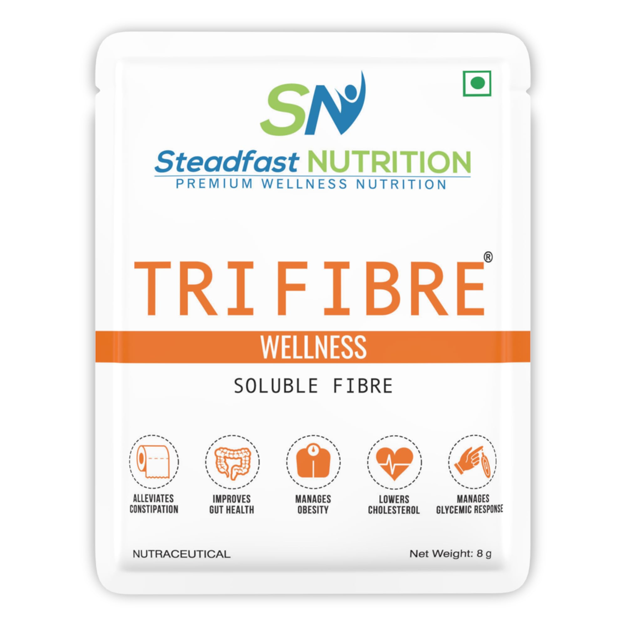 Steadfast Nutrition Tri Fibre Unflavoured Soluble Fiber Supplement Gluten Free