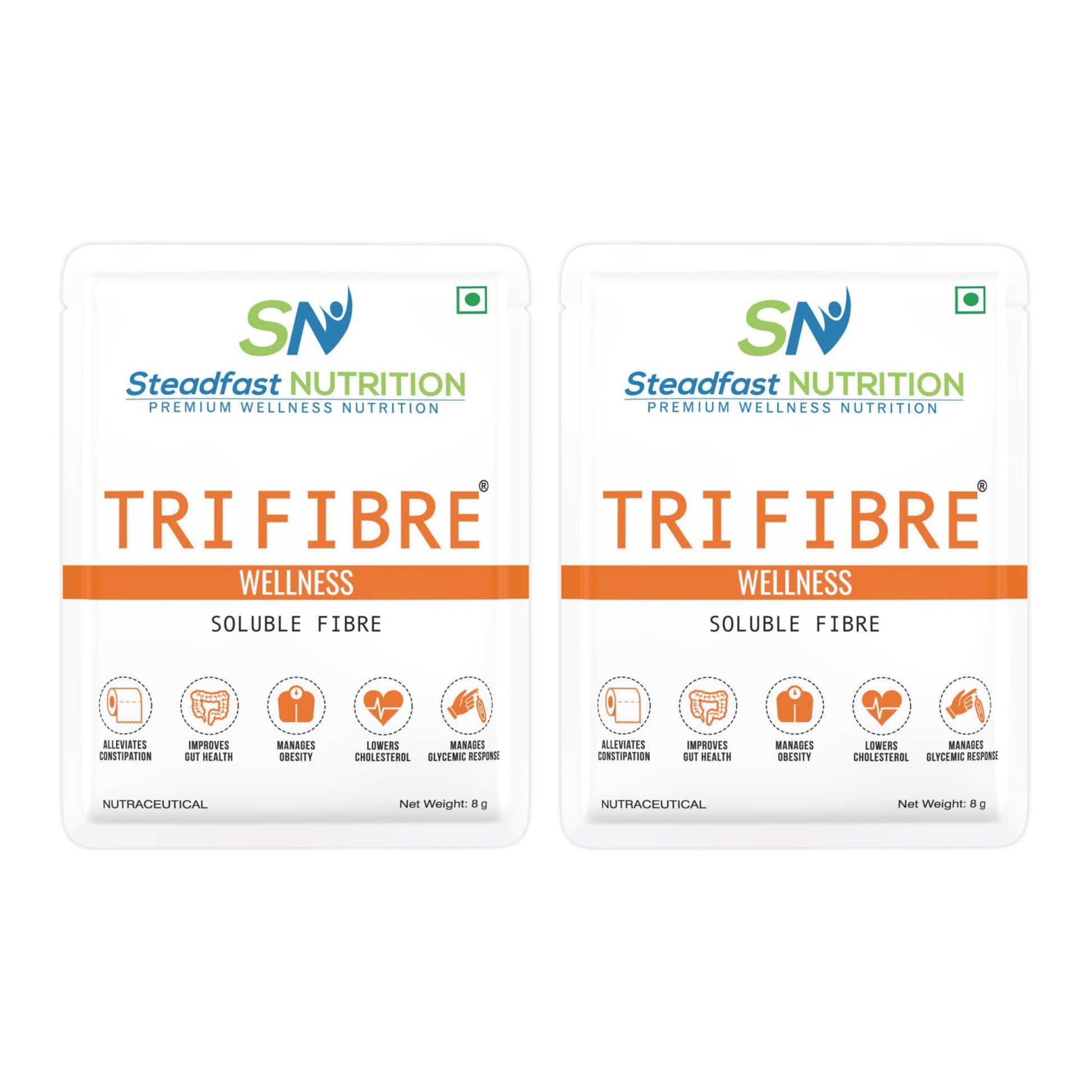 Steadfast Nutrition Tri Fibre Unflavoured Soluble Fiber Supplement Gluten Free (10)