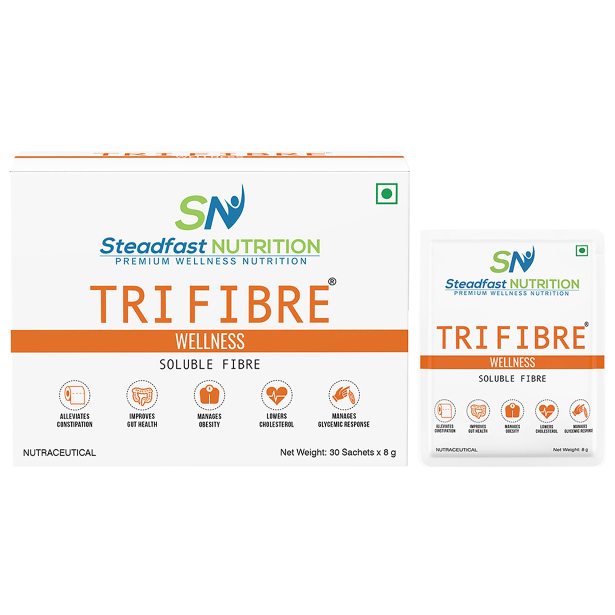 Steadfast Nutrition Tri Fibre Unflavoured Soluble Fiber Supplement Gluten Free - close-up detail