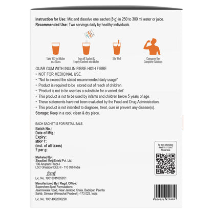 Steadfast Nutrition Tri Fibre Unflavoured Soluble Fiber Supplement Gluten Free - in use