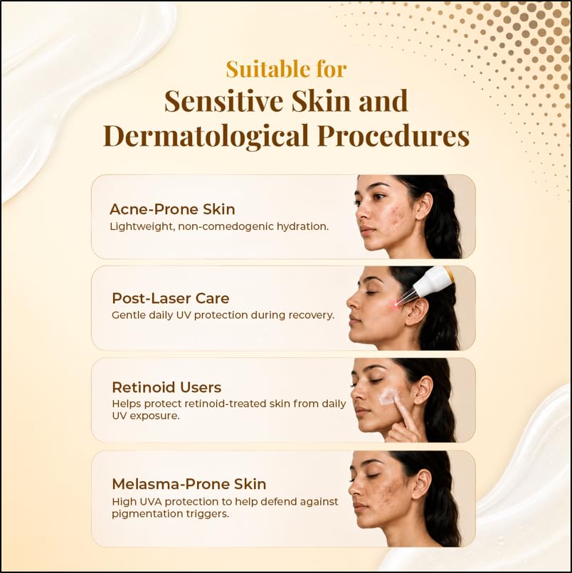 Sunmist Gold Sunscreen Cream, 60g, Broad Spectrum UV Filters with Antioxidants, Lightweight Daily Formula - close-up detail