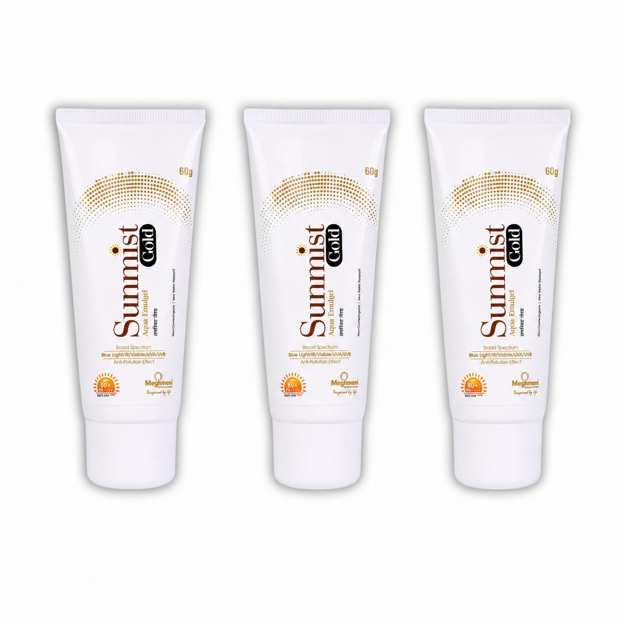 Sunmist Gold Sunscreen Cream, 60g, Broad Spectrum UV Filters with Antioxidants, Lightweight Daily Formula (9)