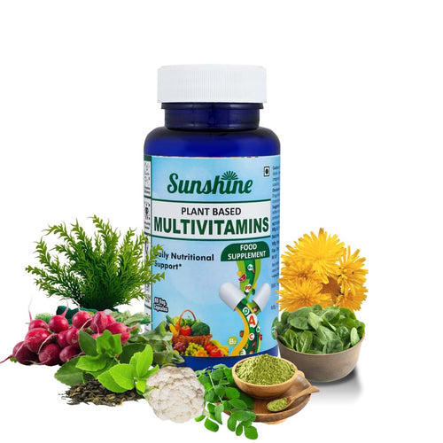 SUNSHINE HEALTH & BEAUTY Multivitamin 45 Ingredients 60 Vegetarian Capsules 30 Day Supply