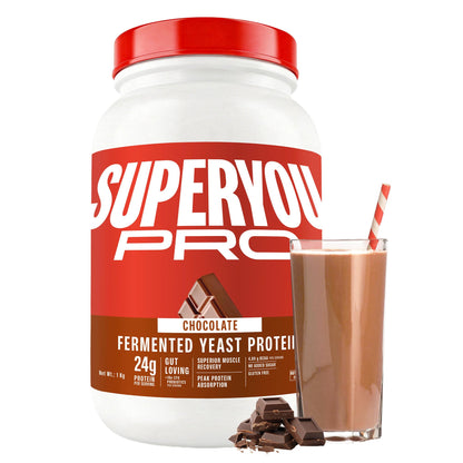 Superyou Pro Fermented Yeast Protein Isolate Protein Supplement Powder, Vegan, 24g Protein