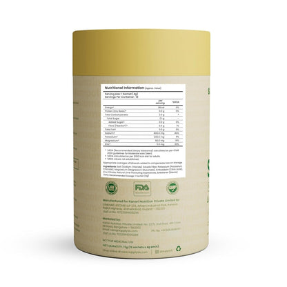 SUPPLY6 Electrolyte Replacement Mix, Zero Added Sugar, Vegan and Keto Friendly, Stick Packs - close-up detail