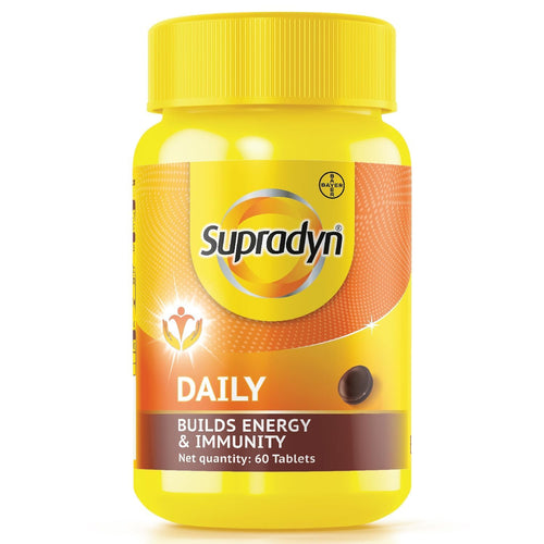 Supradyn Daily Multivitamin Tablets for Adult Women with B-Complex, Vitamins C, D, E, Zinc, Multiple Count Options