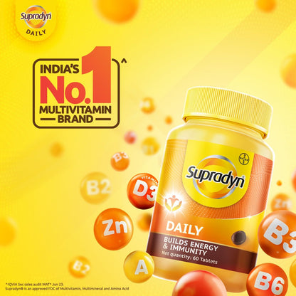 Supradyn Daily Multivitamin Tablets for Adult Women with B-Complex, Vitamins C, D, E, Zinc, Multiple Count Options - ingredie