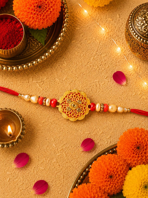 SUVIZAN ENTERPRISE Beads Rakhi to Tie on Brother Bhaiya's Hand On This Holy Festival of Rakshabandhan to Protect Bhai from Bu