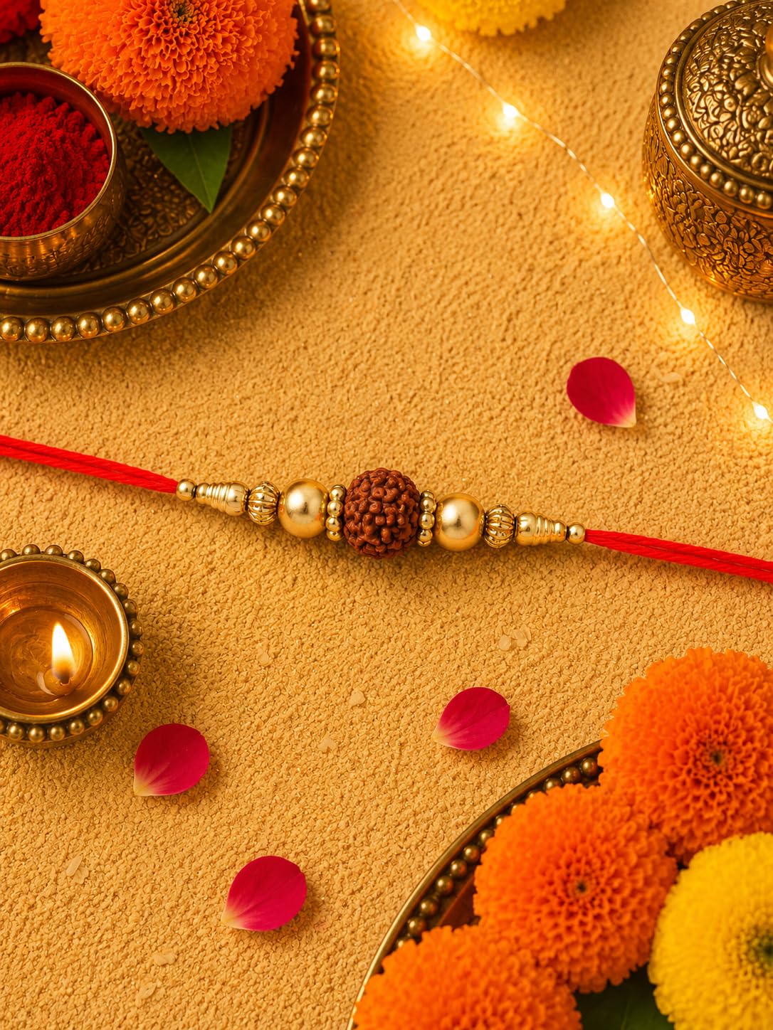 SUVIZAN ENTERPRISE Beads Rakhi to Tie on Brother Bhaiya's Hand On This Holy Festival of Rakshabandhan to Protect Bhai from Bu