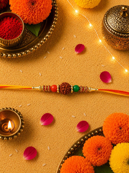 SUVIZAN ENTERPRISE Beads Rakhi to Tie on Brother Bhaiya's Hand On This Holy Festival of Rakshabandhan to Protect Bhai from Bu