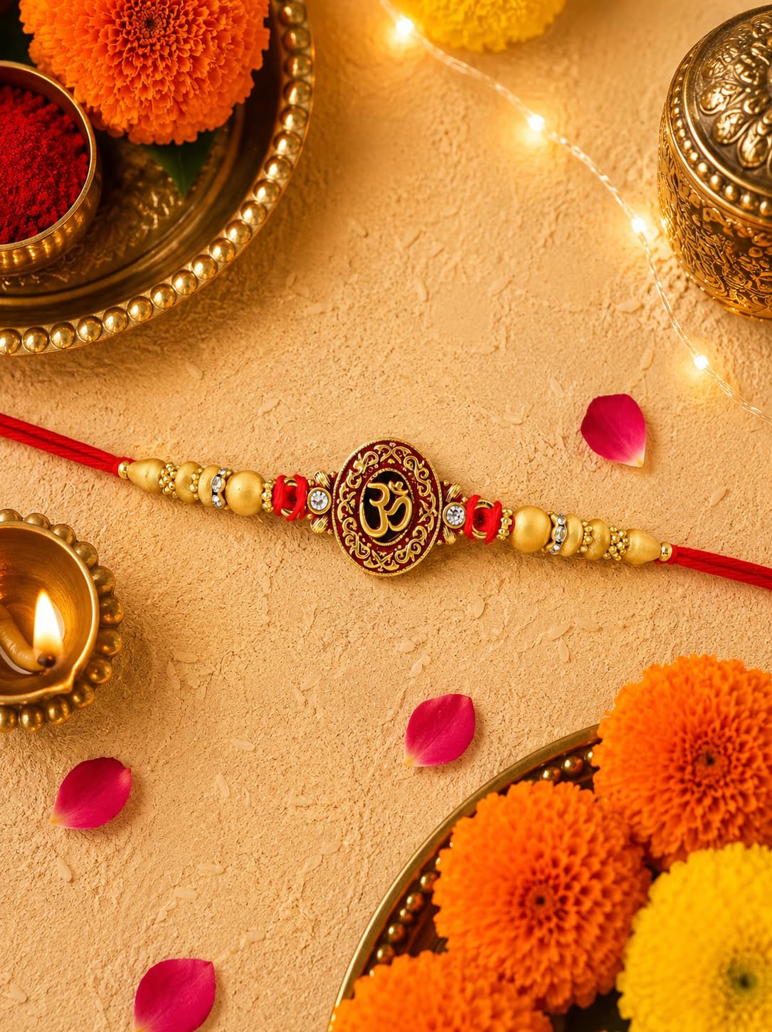 SUVIZAN ENTERPRISE Beads Rakhi to Tie on Brother Bhaiya's Hand On This Holy Festival of Rakshabandhan to Protect Bhai from Bu