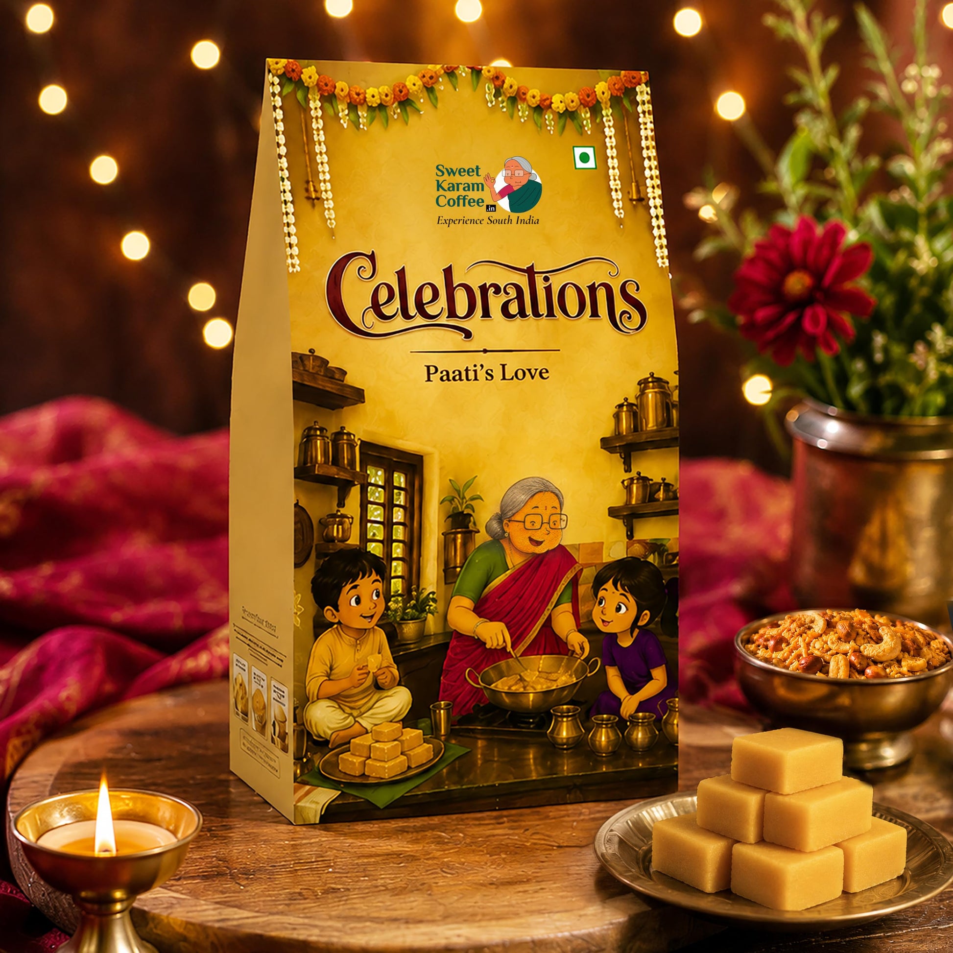 Sweet Karam Coffee Celebrations Paati’s Love Hamper | Rakhi Gift Hamper | Raksha Bandhan Gift | Brother Sister Bhaiya Bhabi G