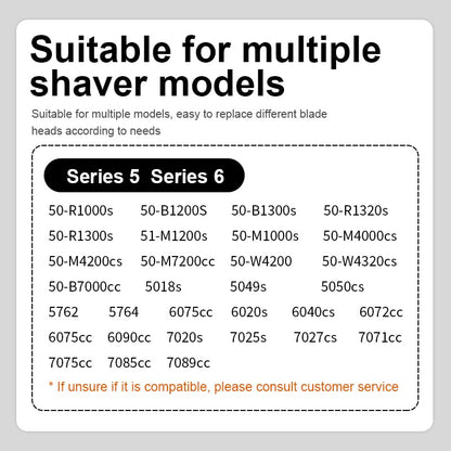 swinonline Replacement Electric Shaver Head Compatible with Braun 53B Series 5 and Series 6 - packaging