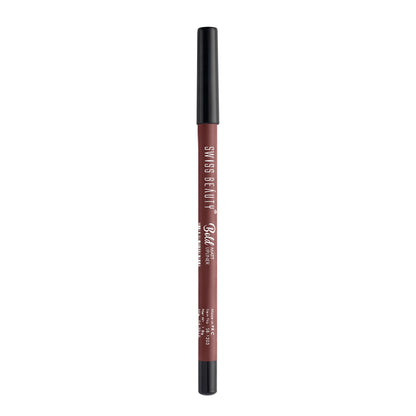 SWISS BEAUTY Bold Matt Lip Liner Pencil, 1.6g, Water-Resistant Long-wearing Matte Finish - back view (11)