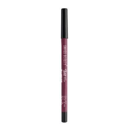 SWISS BEAUTY Bold Matt Lip Liner Pencil, 1.6g, Water-Resistant Long-wearing Matte Finish - back view (14)