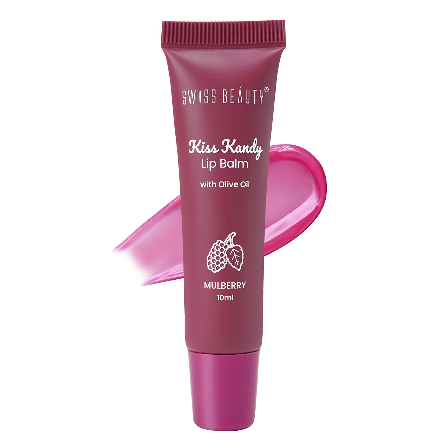 SWISS BEAUTY Kiss Kandy Tinted Lip Balm 10ml - Olive Oil & Vitamin E - Non-Sticky Creamy Formula (11)
