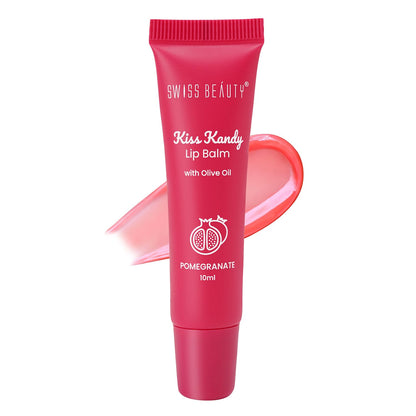 SWISS BEAUTY Kiss Kandy Tinted Lip Balm 10ml - Olive Oil & Vitamin E - Non-Sticky Creamy Formula (12)
