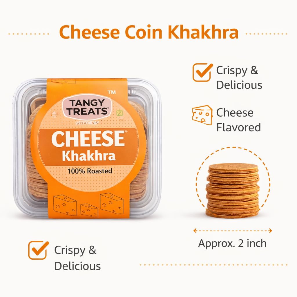 TANGY SNACKS TANGY, 500g, Khakhra - back view