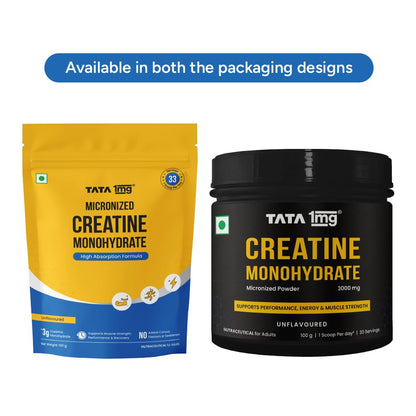 TATA 1MG Micronized Creatine Monohydrate, Nutritional Supplement, Zero Calories, Adult Formula - packaging (21)