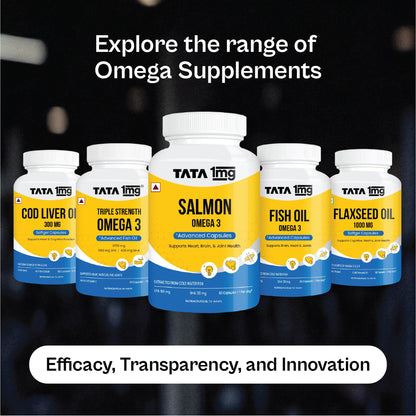 TATA 1MG Omega-3 Fish Oil Supplement, Triglyceride Form with EPA, DHA & Vitamin E - label detail (14)
