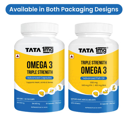 TATA 1MG Omega-3 Fish Oil Supplement, Triglyceride Form with EPA, DHA & Vitamin E - ingredients panel (15)