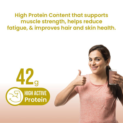 TATA 1MG Pro+ Soy Protein Supplement Powder, 400g, 23 Nutrients, Low Fat, No Added Sugar - size and scale