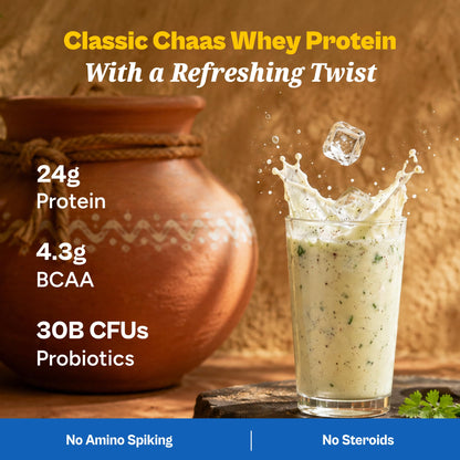TATA 1MG Ultra Clean Whey Protein Concentrate Powder, 1kg, 24g Protein, 4.8g BCAA, 30B CFU Probiotics, 28 Sachets - back view