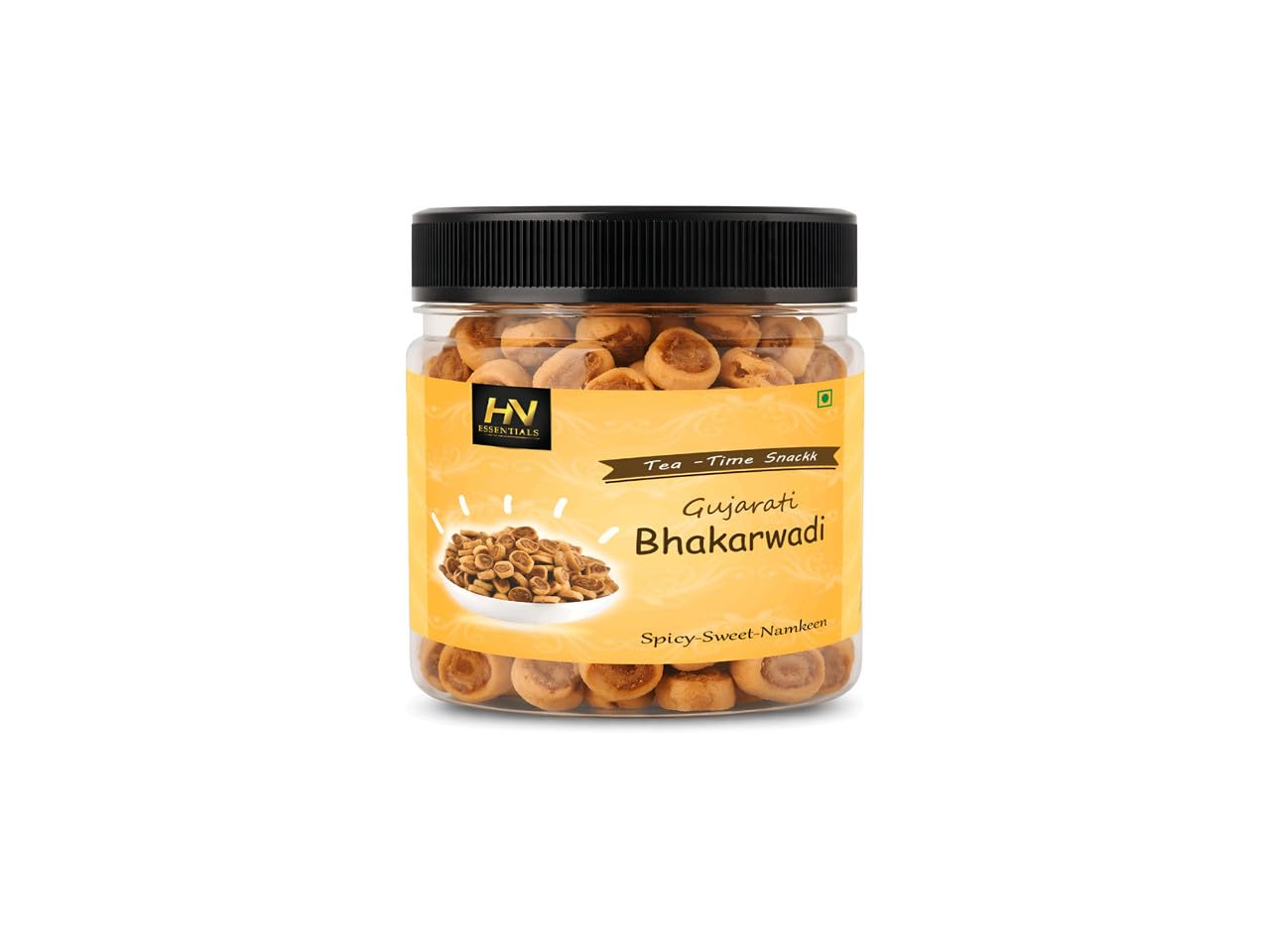 THAR NUTS ORGANIC Gujarati Mini Bhakarwadi, Traditional Indian Namkeen Snack, Crunchy Gluten-Free Spirals