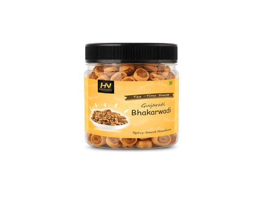 THAR NUTS ORGANIC Gujarati Mini Bhakarwadi, Traditional Indian Namkeen Snack, Crunchy Gluten-Free Spirals