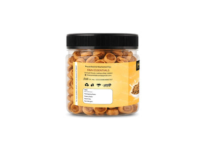 THAR NUTS ORGANIC Gujarati Mini Bhakarwadi, Traditional Indian Namkeen Snack, Crunchy Gluten-Free Spirals - front view