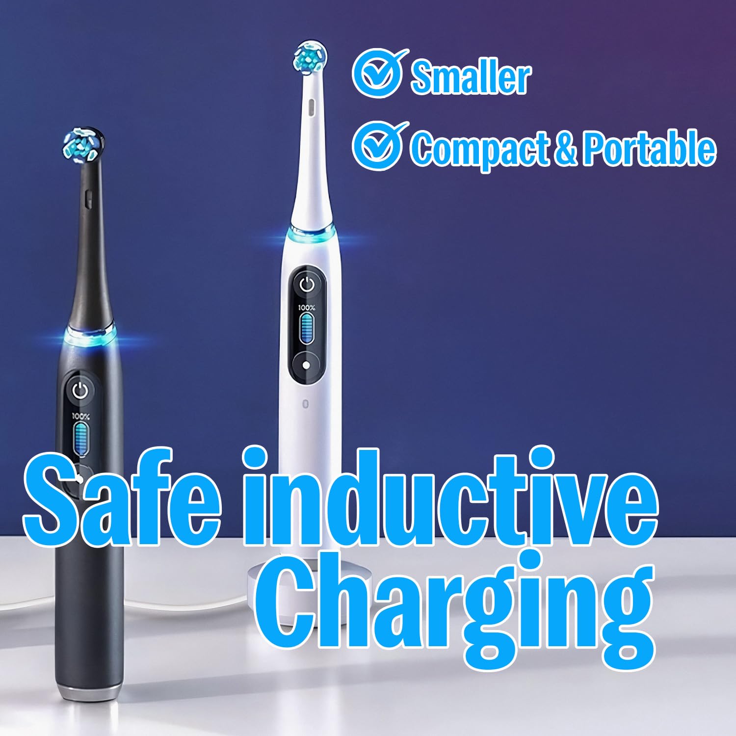 The AutoStory Oral-B Electric Toothbrush Replacement Charger, Universal Voltage 110-240V, Waterproof, Travel-Friendly, Compat