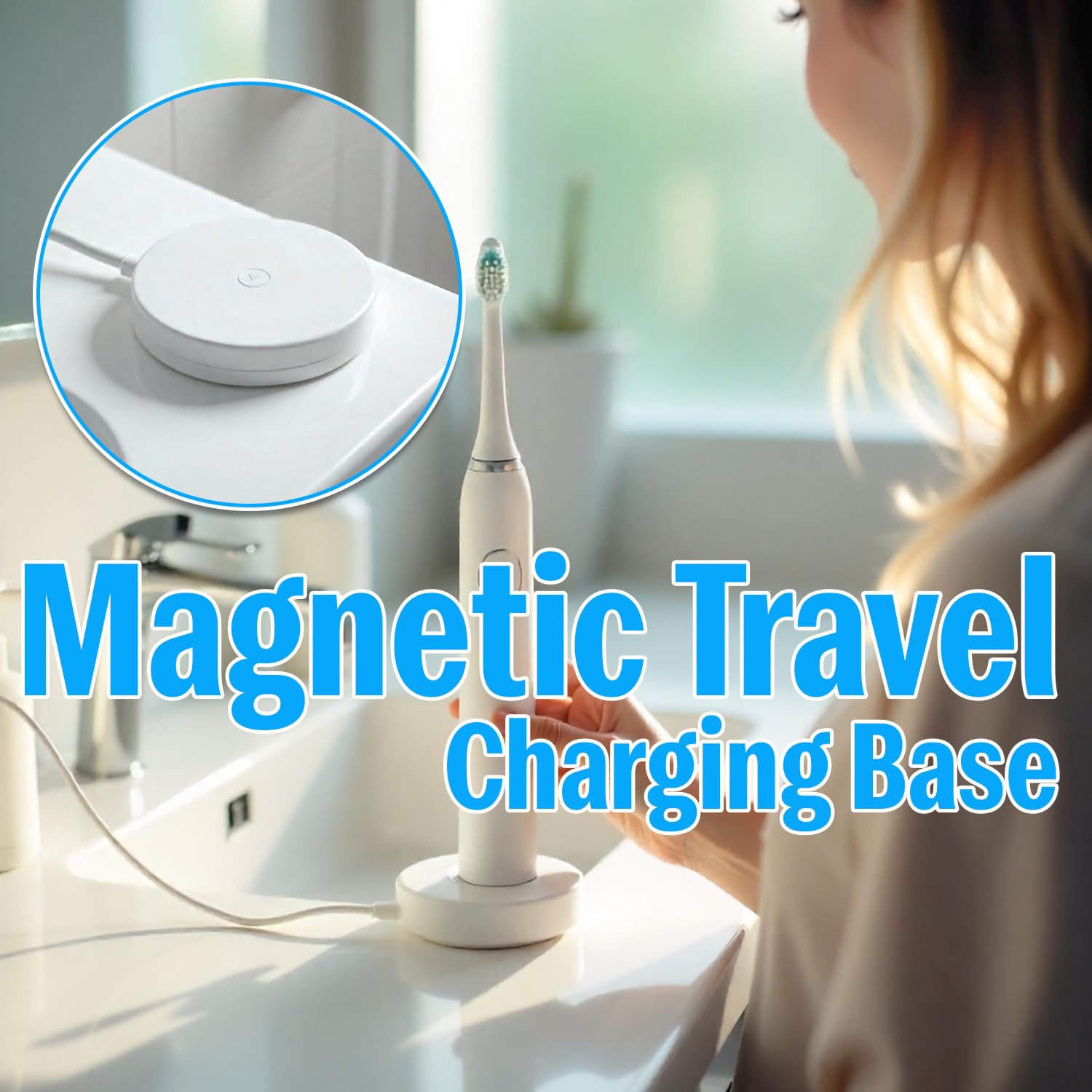 The AutoStory Oral-B Electric Toothbrush Replacement Charger, Universal Voltage 110-240V, Waterproof, Travel-Friendly, Compat
