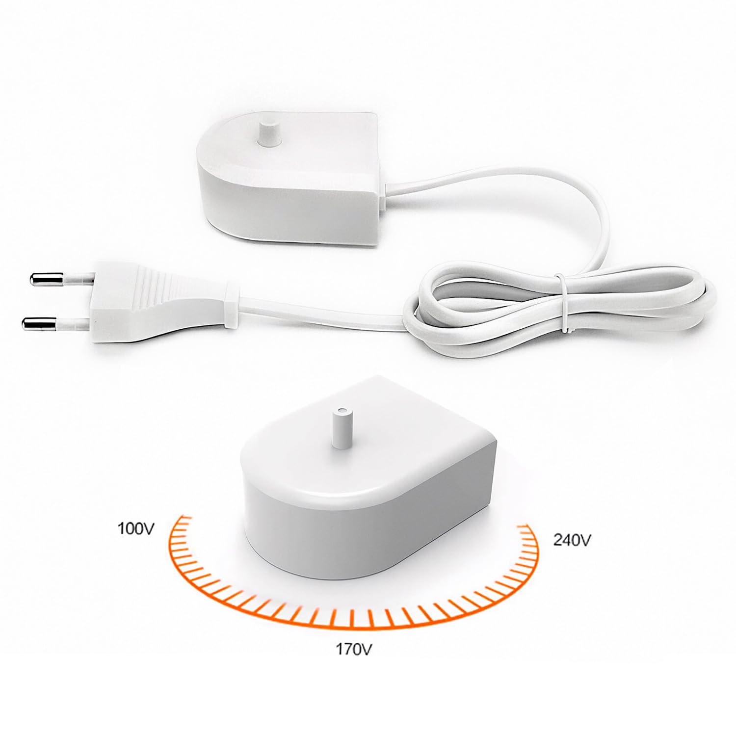 The AutoStory Oral-B Electric Toothbrush Replacement Charger, Universal Voltage 110-240V, Waterproof, Travel-Friendly, Compat