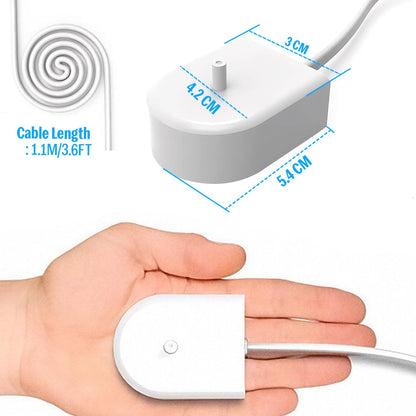 The AutoStory Oral-B Electric Toothbrush Replacement Charger Compatible with Braun Oral-B Pro 1000-9000 Models, 110-240V, IP6
