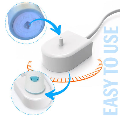 The AutoStory Oral-B Electric Toothbrush Replacement Charger, Universal Voltage 110-240V, Waterproof, Travel-Friendly, Compat