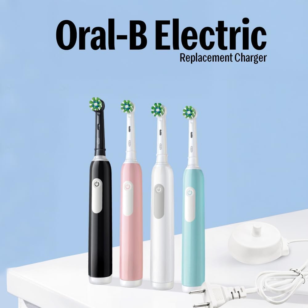 The AutoStory Oral-B Electric Toothbrush Replacement Charger, Universal Voltage 110-240V, Waterproof, Travel-Friendly, Compat