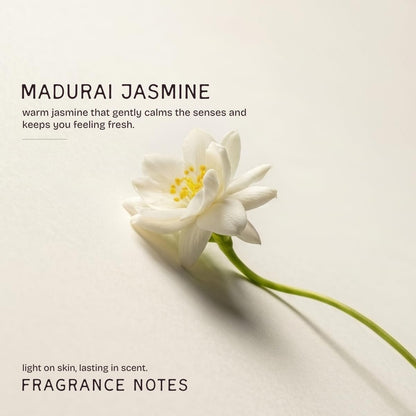 The Bare Bar Madurai Jasmine Natural Deodorant Stick, 28g, Aluminium-Free, Baking Soda-Free, Unisex - front view