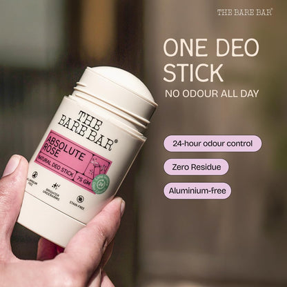 The Bare Bar Madurai Jasmine Natural Deodorant Stick, 28g, Aluminium-Free, Baking Soda-Free, Unisex - packaging (21)