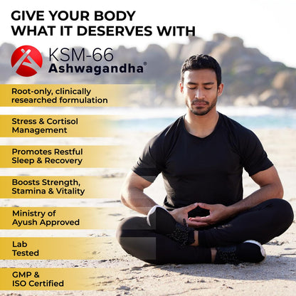 The Body Reserve Ashwagandha KSM-66 Capsules, 600 mg, 60 Count, Vegan Organic Root Extract - close-up detail
