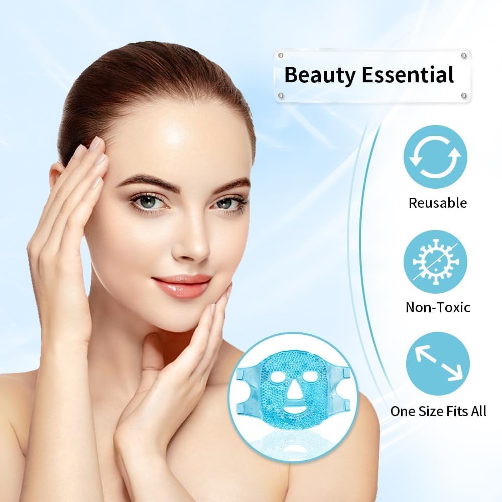 THE CLOTHING DOOR Hydrogel Face Mask, 34ml, Overnight Sheet Mask - Cold Face Mask for Women - back view (11)