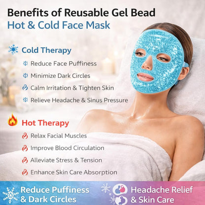 THE CLOTHING DOOR Hydrogel Face Mask, 34ml, Overnight Sheet Mask - Cold Face Mask for Women - label detail (13)